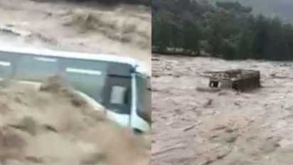 കനത്ത മഴയിലും ഉരുള്പൊട്ടലിലും ഒറ്റപ്പെട്ട് മണാലി; 8 മരണം, നിരവധി പേര് കുടുങ്ങിക്കിടക്കുന്നു