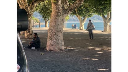 వైరల్ పిక్: చెట్టు కింద ఒంటరిగా కనిపించిన తారక్