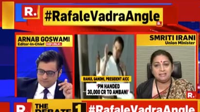 Smriti Irani: Rahul Gandhi prompted by Robert Vadra to make Rafale deal look murky