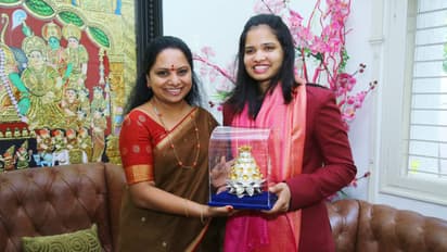 ఎంపి కవితతో భేటీ అయిన అర్జున అవార్డు గ్రహీత