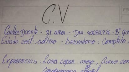 പ്രിന്റെടുക്കാന് പണമില്ല, കൈകൊണ്ട് സിവി എഴുതി യുവാവ്; ഒടുവില് സംഭവിച്ചത്
