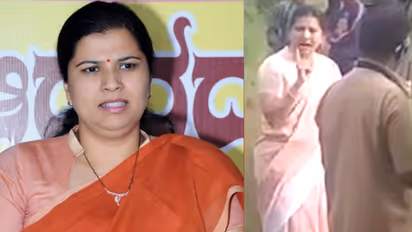 Karnataka: MLA Anjali Nimbalkar chases state bus, takes driver to task (Video)