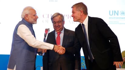 ವಿಶ್ವಸಂಸ್ಥೆಯಿಂದ ಪ್ರಧಾನಿ ಮೋದಿಗೆ ಪ್ರತಿಷ್ಠಿತ ಪ್ರಶಸ್ತಿ ಪ್ರದಾನ