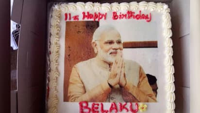 പിറന്നാളിന് കുഞ്ഞ് ബെലാകു ആഗ്രഹിച്ചത് മോദിജിയുടെ മുഖമുള്ള കേക്ക്; ആശംസയുമായി പ്രധാനമന്ത്രിയും