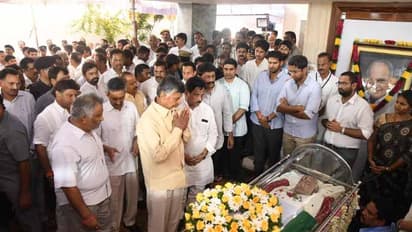 ఎంవీవీఎస్ మూర్తి భౌతికకాయానికి చంద్రబాబు నివాళి.. అధికార లాంఛనాలతో అంత్యక్రియలు