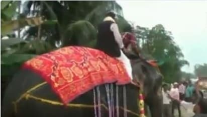 ಆನೆ ಮೇಲಿಂದ ಬಿದ್ದು ಮುಸಿ ಮುಸಿ ನಕ್ಕ ಡೆಪ್ಯೂಟಿ ಸ್ಪೀಕರ್!