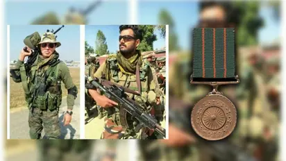 Saluting sergeant Milind Kishore and corporal Nilesh Nain, Shaurya Chakra (Posthumous)