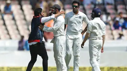 India vs West Indies: Fan enters field, hugs Virat Kohli during 1st day of Hyderabad Test