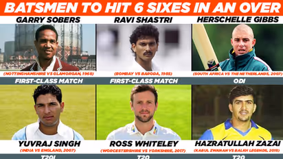 Afghanistan's Hazratullah Zazai smashes 6 sixes in an over, matches the likes of Sobers, Yuvraj