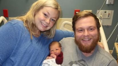 ഹൃദയസ്തംഭനം നേരിട്ട ഭര്ത്താവിനെ രക്ഷിച്ച് പൂര്ണ്ണ ഗര്ഭിണി; അതേ ആശുപത്രിയില് വച്ച് പ്രസവവും