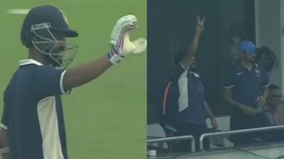 சதம் போடுறதுக்கு முன்னாடியே பேட்டை தூக்கி கொண்டாடிய ரஹானே!! தம்பி பொறுப்பானு சொன்ன ரெய்னா.. காமெடி வீடியோ