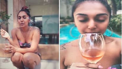 ಕೈಯಲ್ಲಿ ವೈನ್ ಗ್ಲಾಸ್, ಬಾಯಲ್ಲಿ ಸಿಗರೇಟು.. ಏನಮ್ಮಾ ನಿನ್ನ ಲೀಲೆ?