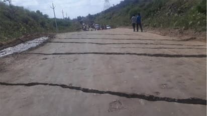 Road to Polavaram project site develops cracks, causes panic; officials rubbish earthquake rumours