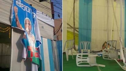 టీజేఎస్ కార్యాలయంపై ఆగంతకుల దాడి.. ఉద్రిక్తత