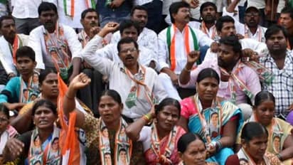 ఢిల్లీలో సీట్ల కేటాయింపు: ఆందోళనలతో దద్దరిల్లుతున్న గాంధీభవన్