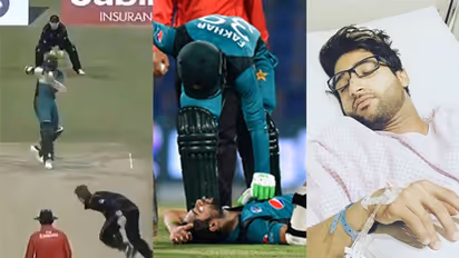 Watch: Imam-ul-Haq gets hit on helmet by Lockie Ferguson bouncer in 2nd ODI