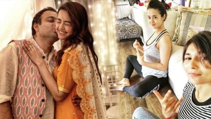 Surveen Chawla already into prenatal yoga poses with her four-month baby bump - see pictures