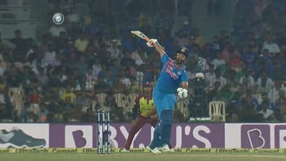 Watch: Rishabh Pant’s stunning one-handed six in India-West Indies 3rd T20I
