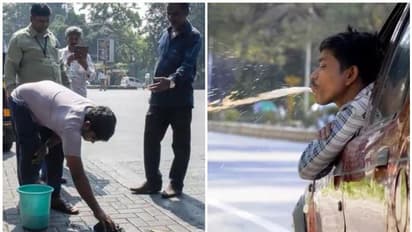 இனி சாலையில் எச்சில் துப்பினால் அவரே சுத்தம் செய்யவேண்டும்..! அதிரடி உத்தரவு...!