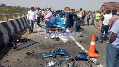 ఔటర్ రింగ్ రోడ్డుపై ఘోర ప్రమాదం.. ముగ్గురు మృతి