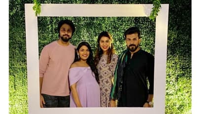 మెగా ఫ్రెమ్.. ఇంగ్లీష్ శ్రీమంతం బేబీ షవర్!