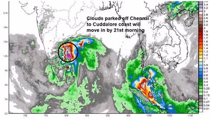 சென்னை மக்களே... வெதர்மேன் விடுத்த புது எச்சரிக்கை....! இருளில் மூழ்கிய சென்னை..!