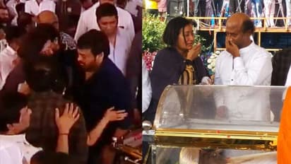 అంబరీష్ మరణం: కన్నీటి పర్యంతమైన మెగాస్టార్ - మోహన్ బాబు!