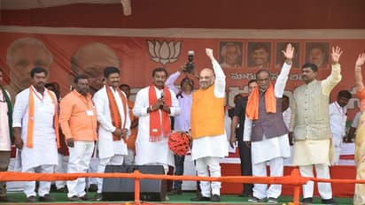 ఫొటోస్: అమిత్ షా దుబ్బాక పబ్లిక్ మీటింగ్