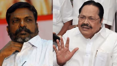 வதந்தியை கிளப்பும் அந்த நபர்! பல்லைக் கடித்துக் கொண்டு துரைமுருகனை கடந்து சென்ற திருமாவளவன்!!