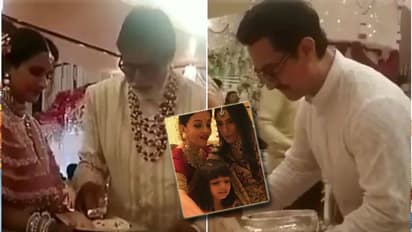 ಅಂಬಾನಿ ಮಗಳ ಮದುವೆಯಲ್ಲಿ ಊಟ ಬಡಿಸಲು ನಿಂತ ಬಿಗ್ ಬಿ, ಅಮೀರ್ ಖಾನ್ ಮತ್ತು ಐಶ್ವರ್ಯಾ ರೈ!