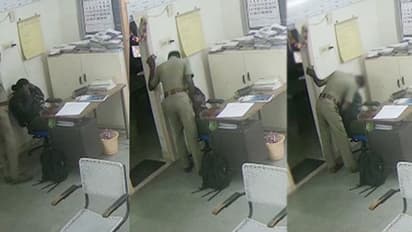 ஸ்டேஷனில் கிஸ் அடித்த எஸ்ஐ கள்ளக்காதலியுடன் எஸ்கேப்...!