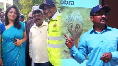 KPTCL employees turn snake catchers for a day