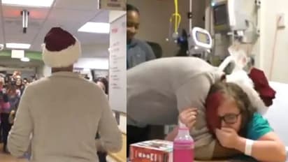 ಅನಾರೋಗ್ಯ ಮಕ್ಕಳನ್ನು ಸಾಂತಾ ಆಗಿ ಸಂತೈಸಿದ ಮಾಜಿ ಅಧ್ಯಕ್ಷ!