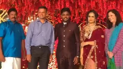 സഞ്ജുവിന് ആശംസയുമായി രാഹുല് ദ്രാവിഡും; പ്രണയവിവാഹം താരനിബിഡം