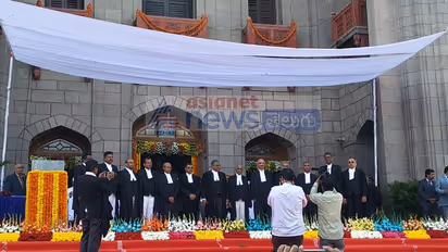 తెలంగాణ హైకోర్టు సిజే ప్రమాణ స్వీకార దృశ్యాలు