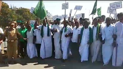 ಮುತ್ತಿಗೆ ಹಾಕಲು ಮೇಕೆದಾಟಿಗೆ ಬರುತ್ತಿದ್ದ ತಮಿಳುನಾಡು ರೈತರಿಗೆ ತಡೆ!