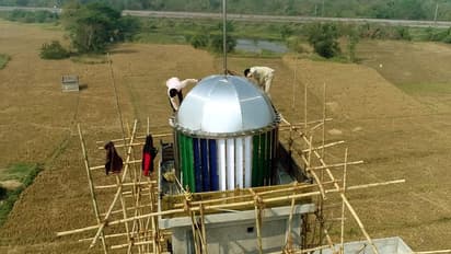 జగన్ ప్రజా సంకల్పయాత్ర: రెడీ అవుతున్న భారీ స్థూపం