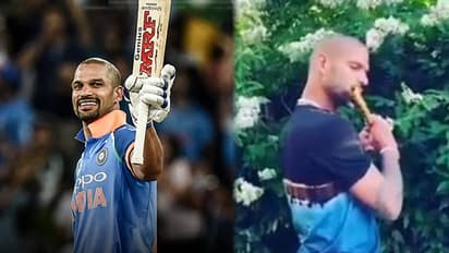 क्रिकेटर शिखर धवन ने दिखाया अपना छुपा टैलेंट