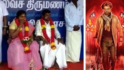 రజినీకాంత్ మేనియా.. 'పేటా' థియేటర్ బయట పెళ్లి!