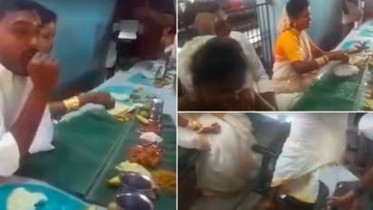 റാഗിംഗ് അതിര് കടന്നു; ഭക്ഷണം വലിച്ചെറിഞ്ഞ് വരൻ എഴുന്നേറ്റ് പോയി; വൈറലായി വിവാഹ വീഡിയോ