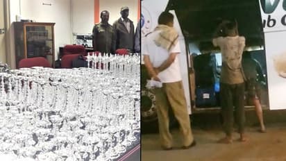 Karnataka bus found carrying silver lamps; smuggling attempt to bribe Andhra Pradesh voters?