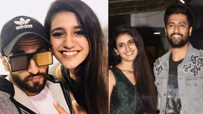 In pics: Priya Prakash Varrier clicks selfies with Vicky Kaushal, Ranveer Singh