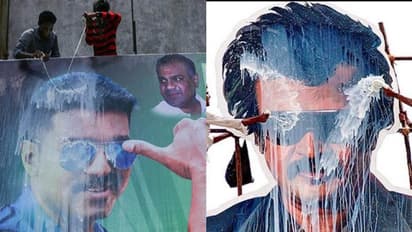 കട്ടൗട്ട് അഭിഷേകത്തിനായി പാൽ മോഷ്ടിക്കുന്നു; പരാതിയുമായി തമിഴ്നാട്ടിലെ വ്യാപാരികൾ