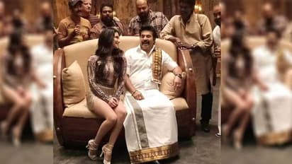 മമ്മൂട്ടിയോടൊപ്പം  സണ്ണി ലിയോണ്‍; ചിത്രങ്ങള്‍ പുറത്ത്