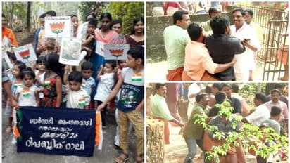 റിപ്പബ്ലിക് ദിന റാലിയിൽ താമരച്ചിത്രമുള്ള പ്ലക്കാർഡുകൾ; താമരശ്ശേരിയിൽ സംഘർഷം