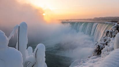 ಮಂಜುಗಡ್ಡೆಯಾದ ನಯಾಗರಾ: ವೈರಲ್ ಆಯ್ತು ಫಾಲ್ಸ್ ಬ್ಯೂಟಿ!