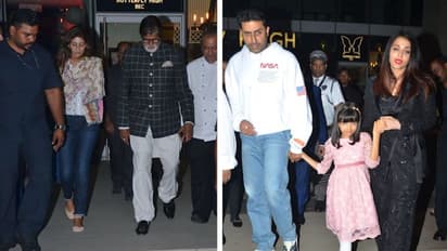 Abhishek Bachchan enjoys cozy birthday dinner with Big B, Aishwarya and sister Shweta