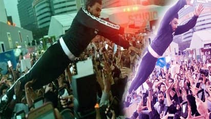 ಅಭಿಮಾನಿಗಳ ಮೇಲೆ ಬಿದ್ದು ಗಾಯ ಮಾಡಿದ ರಣ್ವೀರ್ ಸಿಂಗ್.?