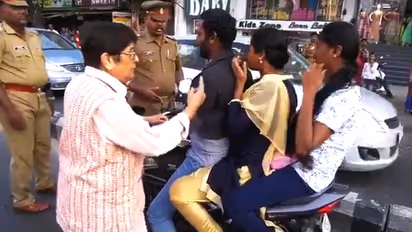 ಟ್ರಾಫಿಕ್ ಪೊಲೀಸ್ ಆಗಿ ರಸ್ತೆಗಿಳಿದ ಕಿರಣ್ ಬೇಡಿ