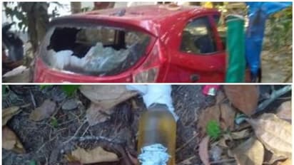 വീടിന് നേരെ പെട്രോള്‍ ബോംബാക്രമണം; വീട്ടമ്മയുടെ കഴുത്തില്‍ കത്തി വച്ച് ഭീഷണിപ്പെടുത്തി ഇരുപതോളം അക്രമി സംഘം